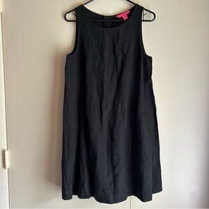 Lilly Pulitzer Black Sleeveless A-Line Dress